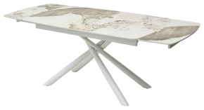Стол RIVOLI 140 GLOSS LUXURY PANDORA SOLID CERAMIC / WHITE, ®DISAUR в Североуральске - severouralsk.mebel24.online | фото 5
