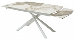 Стол RIVOLI 140 GLOSS LUXURY PANDORA SOLID CERAMIC / WHITE, ®DISAUR в Североуральске - severouralsk.mebel24.online | фото 8