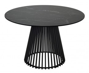 Стол TERNI 120 MATT BLACK MARBLE SOLID CERAMIC Черный мрамор матовый, керамика /Черн.каркас, ®DISAUR в Североуральске - severouralsk.mebel24.online | фото 8