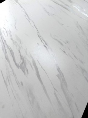 Стол VASTO 180 MARBLES KL-99 Белый мрамор матовый, итальянская керамика/ черный каркас, ®DISAUR в Североуральске - severouralsk.mebel24.online | фото 3