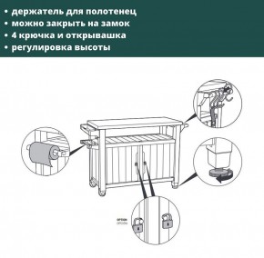 Столик для барбекю 207 Л (Unity XL 207L) в Североуральске - severouralsk.mebel24.online | фото 9