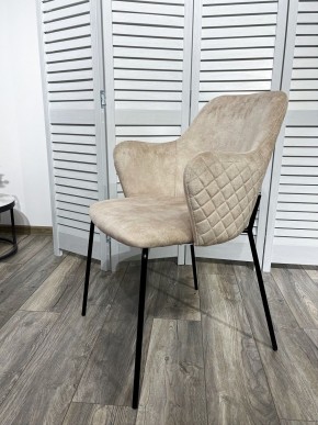 Стул AMARETTO VBP206 античный светло-бежевый, велюр без пальчикового эффекта /черный каркас, М-City в Североуральске - severouralsk.mebel24.online | фото 7