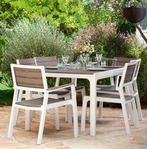 Стул c подлокотниками Гармония (Harmony armchair) белый-капучино в Североуральске - severouralsk.mebel24.online | фото 3