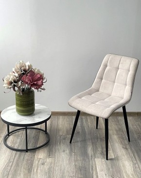 Стул CHIC HE622-01/ HE622-05 топленое молоко, ткань/ черный каркас М-City в Североуральске - severouralsk.mebel24.online | фото 3