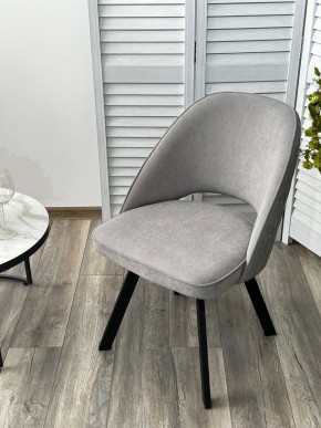 Стул DUNA 360 град. поворот. B22 Серый, велюр / черный каркас, М-City в Североуральске - severouralsk.mebel24.online | фото 8