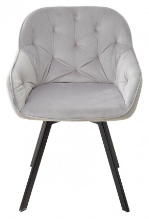 Стул GALE 360 град. поворот. BLUVEL-03 LIGHT GREY, велюр/ черный каркас, М-City в Североуральске - severouralsk.mebel24.online | фото 3