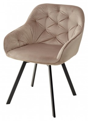 Стул GALE 360 град. поворот. BLUVEL-40 BEIGE, велюр/ черный каркас, М-City в Североуральске - severouralsk.mebel24.online | фото 1