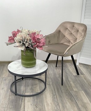 Стул GALE 360 град. поворот. BLUVEL-40 BEIGE, велюр/ черный каркас, М-City в Североуральске - severouralsk.mebel24.online | фото 2