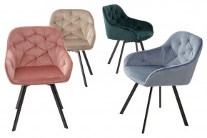 Стул GALE 360 град. поворот. BLUVEL-40 BEIGE, велюр/ черный каркас, М-City в Североуральске - severouralsk.mebel24.online | фото 3