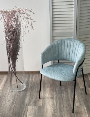 Стул ГЕММА, цвет RAIN 7 breeze, велюр / черный каркас М-City в Североуральске - severouralsk.mebel24.online | фото 4