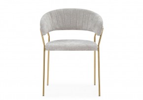 Стул на металлокаркасе Kamelia 1 light gray fabric / gold в Североуральске - severouralsk.mebel24.online | фото 3