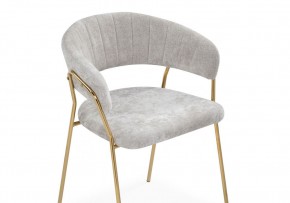 Стул на металлокаркасе Kamelia 1 light gray fabric / gold в Североуральске - severouralsk.mebel24.online | фото 6