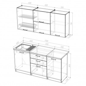 ТАТЬЯНА Кухонный гарнитур Экстра (1700 мм ) в Североуральске - severouralsk.mebel24.online | фото 2