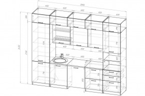 ТЕРЦИЯ Кухонный гарнитур Экстра 5 (3000 мм) в Североуральске - severouralsk.mebel24.online | фото 2