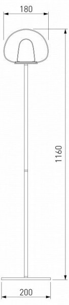 Торшер Eurosvet Twice 90327/1 черный в Североуральске - severouralsk.mebel24.online | фото