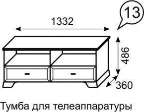 Тумба для телеаппаратуры Венеция 13 бодега в Североуральске - severouralsk.mebel24.online | фото 2