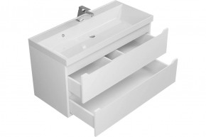 Тумба под раковину Uperwood Tanos 100 см, подвесная, белая матовая в Североуральске - severouralsk.mebel24.online | фото 2