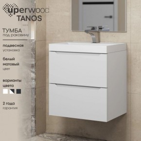 Тумба под раковину Uperwood Tanos 100 см, подвесная, белая матовая в Североуральске - severouralsk.mebel24.online | фото 4