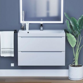 Тумба под раковину Uperwood Tanos 80 см, подвесная, белая матовая в Североуральске по цене 26 010 руб. Тумба под раковину Uperwood Tanos 80 см, подвесная, белая матовая в Североуральске - severouralsk.mebel24.online | фото